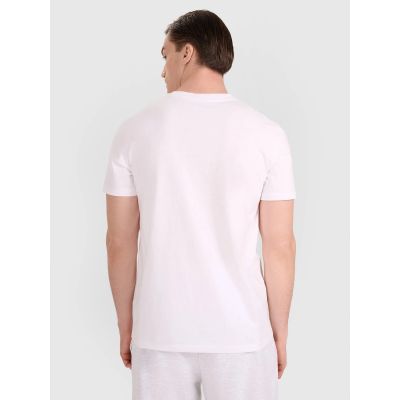 6. Men's regular t-shirt with volleyball print 4F 4FRAW25TTSHM3318-10S