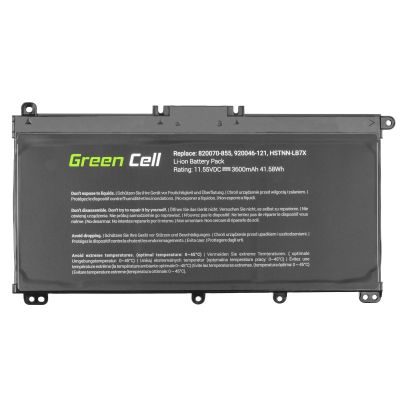 4. GREEN CELL BATTERY HP145 TF03XL FOR HP PAVILION 14 15 15T 15Z 17 17Z 3400MAH 11.55V