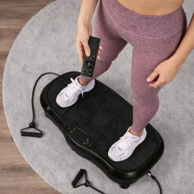 7. Extralink Moonwalk Spin Move Vibration Platform for Fitness Exercises 200W Black