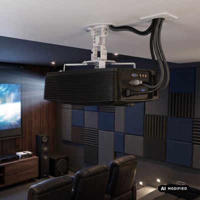 8. MACLEAN PROJECTOR CEILING MOUNT, 54~320MM, UP TO 13.5 KG, 360-DEGREE ROTATION MC-200 W