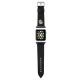Karl Lagerfeld Ikonik Saffiano Karl Heads Strap for Apple Watch (38 / 40 / 41 mm) - Black