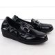 3. Women's patent leather wedge shoes, black, Rieker L5352-00