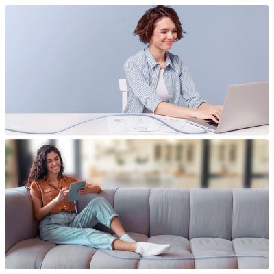 5. Joyroom Multi-Color Series A14 Lightning / USB-A 2.4A 1.2 m cable - blue