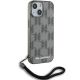 3. Karl Lagerfeld IML Mono KL Pattern & Cord case for iPhone 15 / 14 / 13 - black