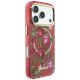 4. Guess IML Glitter Blossom Roses case for iPhone 17 Pro Max / 18 Pro Max - burgundy