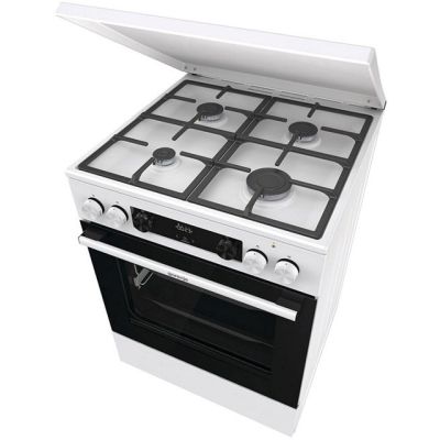 3. GORENJE GKS6C71WF gas-electric cooker 60 cm | AirFry | ExtraSteam | FrozenBake | white