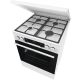 3. GORENJE GKS6C71WF gas-electric cooker 60 cm | AirFry | ExtraSteam | FrozenBake | white