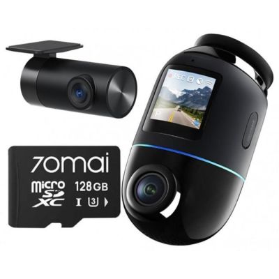 70mai X800 4K Dual Black video recorder + 70mai SD card 128GB