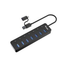Equip 128965 USB 3.2 Gen 1 (3.1 Gen 1) Type-A 5000 Mbit/s Hubs and Hubs Black