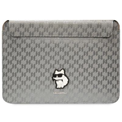 Karl Lagerfeld Saffiano Monogram Choupette case for a 14" laptop - silver
