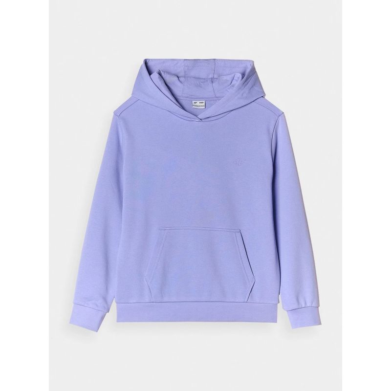 5. Girls' sweatshirt with hood, open, 4F Junior 4FJWMM00TSWSF1316-32S