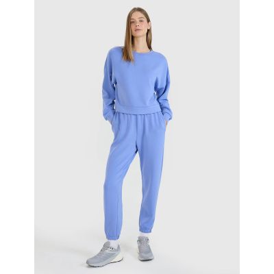 4. Women's sweatshirt with open zipper and modal 4F 4FWSS25TSWSF1576-33S