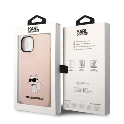 8. Karl Lagerfeld KLHCP14MSNCHBCP iPhone 14 Plus 6.7" hardcase pink/pink Silicone Choupette