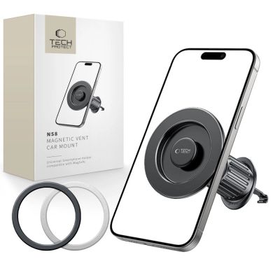 Tech-Protect N58 Magnetic MagSafe Car Air Vent Mount Holder - Black