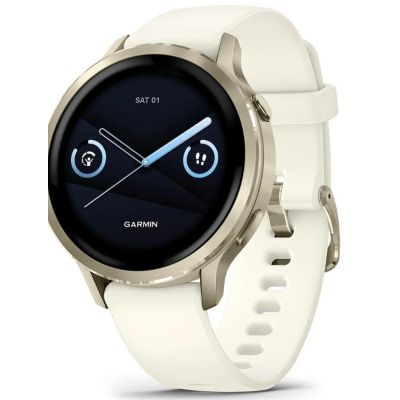 7. Garmin Venu 4 3.05 cm (1.2") AMOLED 41 mm Digital 390 x 390 px Touchscreen Gold Wi-Fi GPS