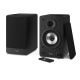 15. Sharp Bookshelf Speakers 2-Way Black Wired and Wireless 60W