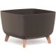 6. GRACIA SQUARE ECO WOOD FLOWER POT 39x39CM COFFEE