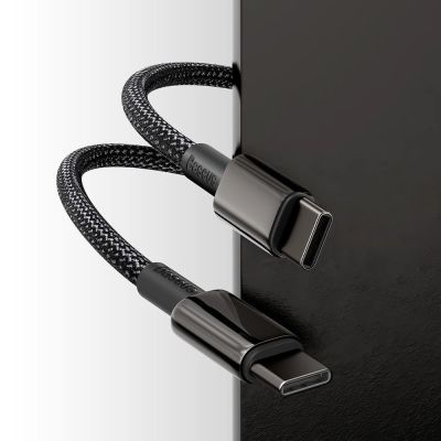 10. Baseus CATWJ-01 USB-C - USB-C PD QC cable 100W 5A 1m - black