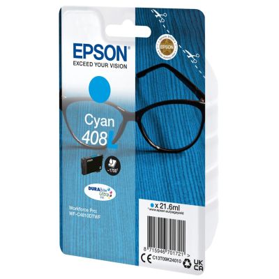 3. Epson 408L DURABrite Ultra Ink Cartridge 1 pc. Original High (XL) Yield Cyan