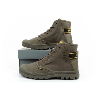 10. Palladium Men's Pampa Hi Dare II High Top Sneakers Olive
