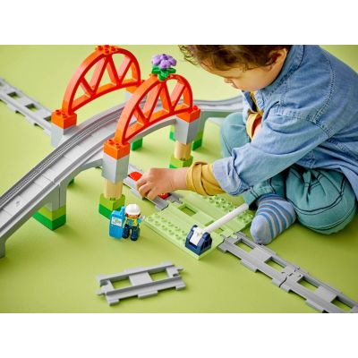 6. LEGO DUPLO TOWN 10426 Bridge and Railway Tracks – Expansion Set