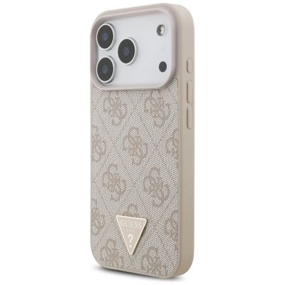 3. Guess 4G Strap Triangle Logo MagSafe Case for iPhone 17 Pro - Pink