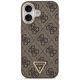 3. Guess 4G Triangle Logo MagSafe Case for iPhone 17 - Brown and Gold