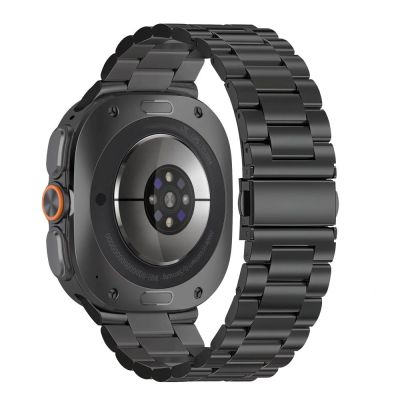 2. Tech-Protect Stainless Steel Bracelet for Samsung Galaxy Watch Ultra 47mm - Black