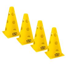 Set of 4 training cones - 23 cm yellow / PT4-12WH-Y