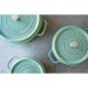 4. STAUB 40508-706-0 round cast iron pot - 5.2 l mint