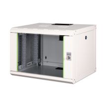 Digitus Unique 19" 7U wall-mounted network cabinet 600x450, glass door, gray, undivided, assembled, 100kg