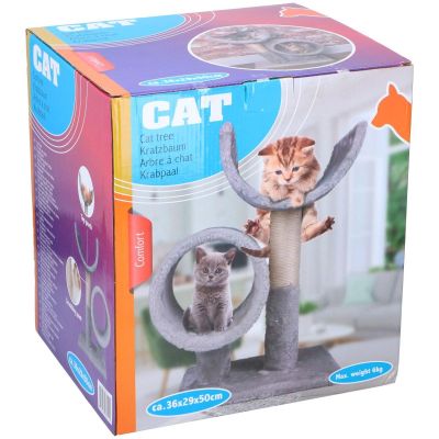 4. CAT SCRATCHING POST WITH TWO BEDROOMS 50CM