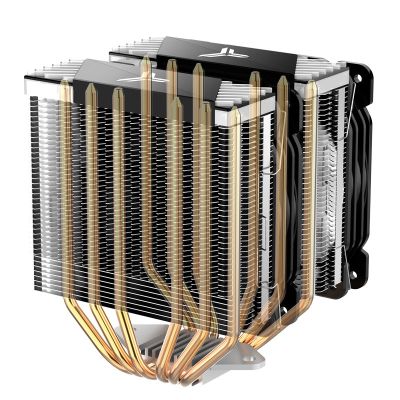 10. Jonsbo CR-2000GT CPU cooler with radiator and 12 cm fan, black, 1 pc.