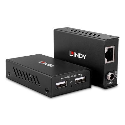 2. Lindy 43408 AV Extender AV Transmitter and Receiver Black