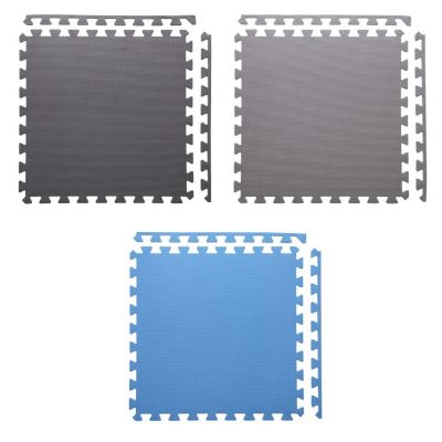 9. Multipack One Fitness MP10 puzzle mat blue-gray 9 pieces 10 mm