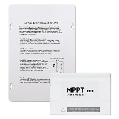 11. Qoltec MPPT Solar Charge Controller with Temperature Sensor 10A | 12V / 24V | LCD | 2 x USB | Bluetooth | APP | GEL | LiFePO4