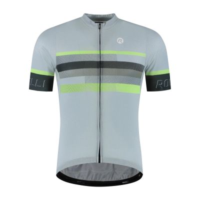 Rogelli HERO II cycling jersey grey-lime green 5XL
