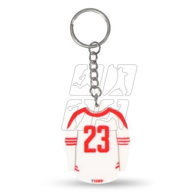 2. Keychain hockey jersey Poland (Home) SREBBREKH-PL