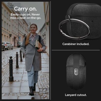 15. Spigen Urban Fit Case for Apple AirPods Pro 1 / 2 - Black