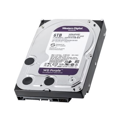 5. WD Purple WD64PURZ HDD (6 TB ; 3.5"; 256 MB; 5400 rpm)