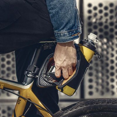 7. Rockbros C32BK saddle bag 1.5 l with water bottle pocket - black