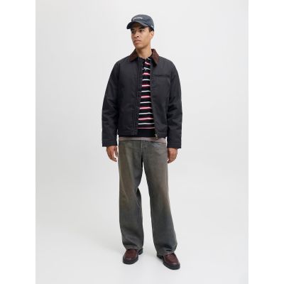 2. Jack&Jones pilot jacket JORNORREBRO WORKER JACKET 12282903 BLACK/CORDUROY C