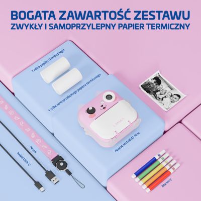 12. LAMAX InstaKid2 Plus Children's Camera, Pink