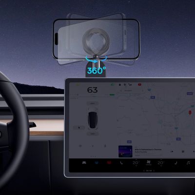 8. Baseus PrimeTrip C02 Go MagSafe Compatible Car Holder for Dashboard - Black