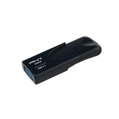 5. PNY Attache 4 USB Flash Drive 256GB USB Type-A 3.2 Gen 1 (3.1 Gen 1) Black