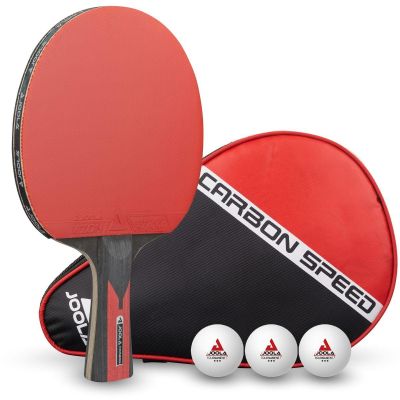 TABLE TENNIS RACKET 3 BALLS COVER JOOLA CARBON SPEED