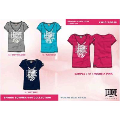 3. Women's T-shirt LEONE LW1011/S16 turquoise "M"
