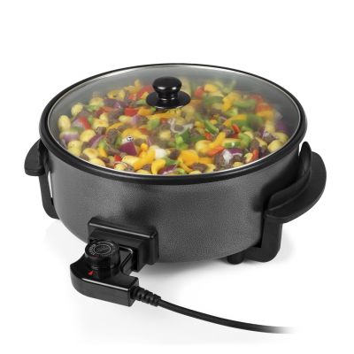 9. Tristar | Multifunctional XL grill pan | PZ-9135 | Diameter 30 cm | Grill | 1500 W | Lid included | Fixed handle | Black