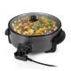 9. Tristar | Multifunctional XL grill pan | PZ-9135 | Diameter 30 cm | Grill | 1500 W | Lid included | Fixed handle | Black
