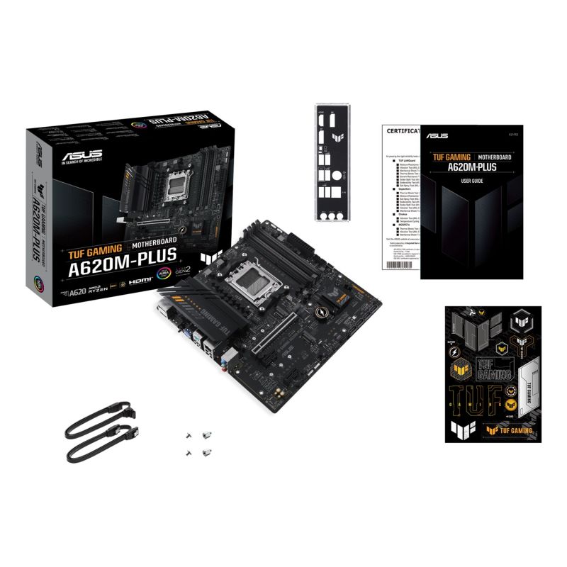 17. ASUS TUF GAMING A620M-PLUS AMD A620 Socket AM5 micro ATX
